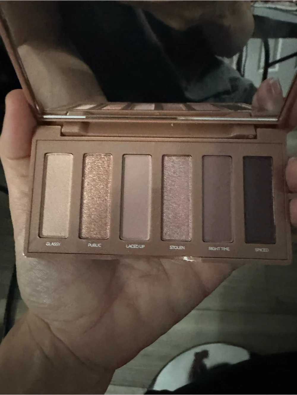 Urban Decay Naked3 Mini Eyeshadow Palette - Rose / Pink swatched/used